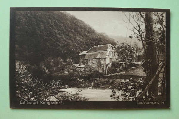 Postcard PC Rengsdorf 1915-1925 Laubachs Mill Town architecture Rheinland Pfalz
